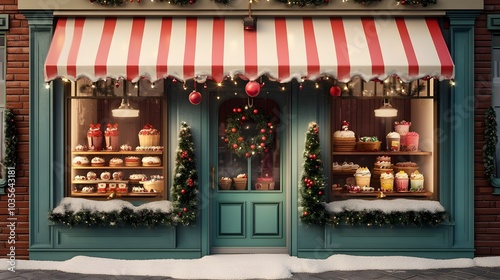 Charming Holiday Storefront...