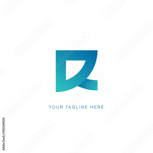 Logo for business. R abstract logo deisng. simple R logo vector design. 