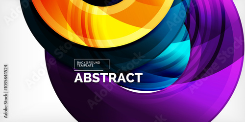 Circles, round elements, ring shapes premium background. Vector Illustration For Wallpaper, Banner, Background, Card, Book Illustration, landing page