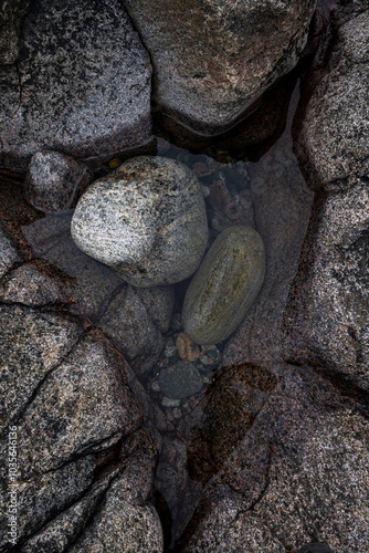 Water between stones