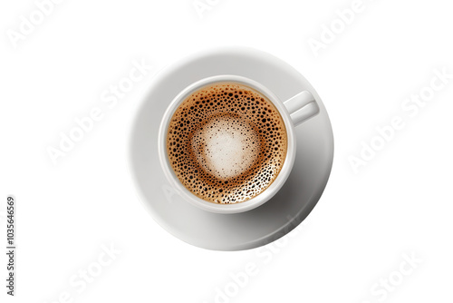 A Captivating Cup of Coffee Isolated on a Transparent Background for Use in Creative Designs and Advertisements