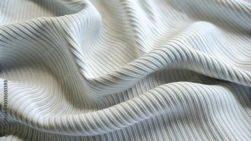 An abstract line wave look fabric white An abstract line wave look fabric white