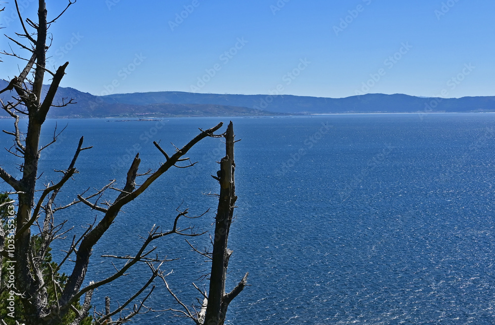 Capo di Finisterre e fine del Cammino di Santiago di Compostela, provincia di coruña, galizia, spagna, Capo di Finisterre e fine del Cammino di Santiago di Compostela, provincia di coruña, galizia, spagna,