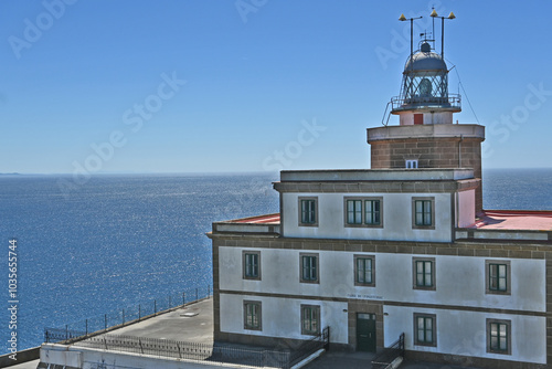 Capo e Faro di Finisterre e fine del Cammino di Santiago di Compostela, provincia di coruña, galizia, spagna,  photo