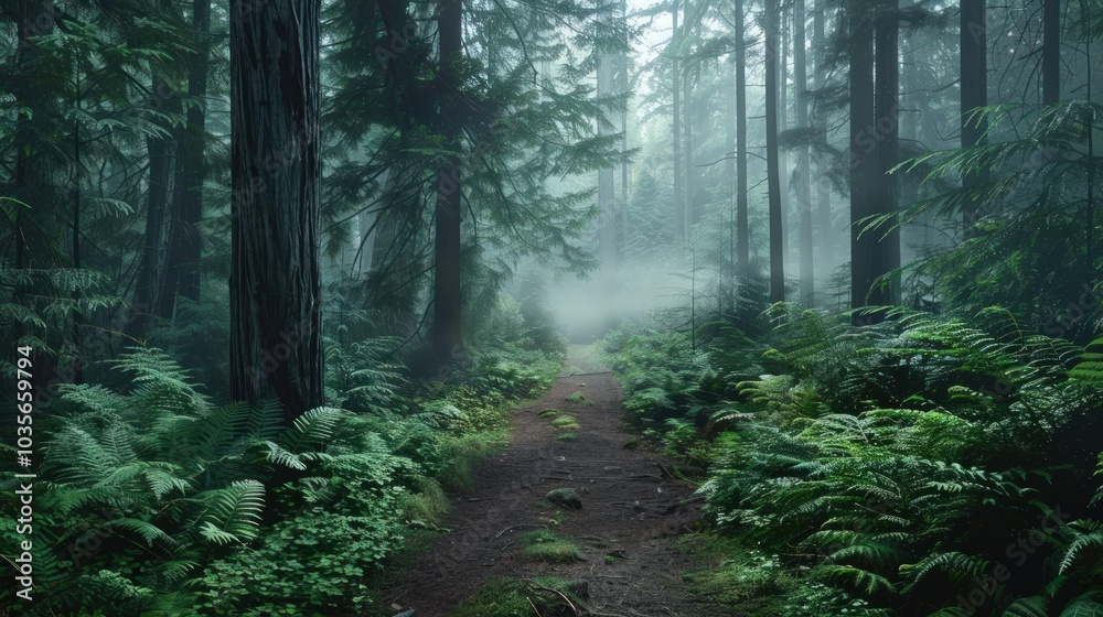 Obraz premium Enchanted Forest Path