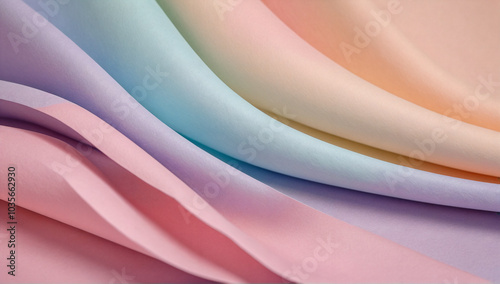 Image of paper fabric in pastel colors