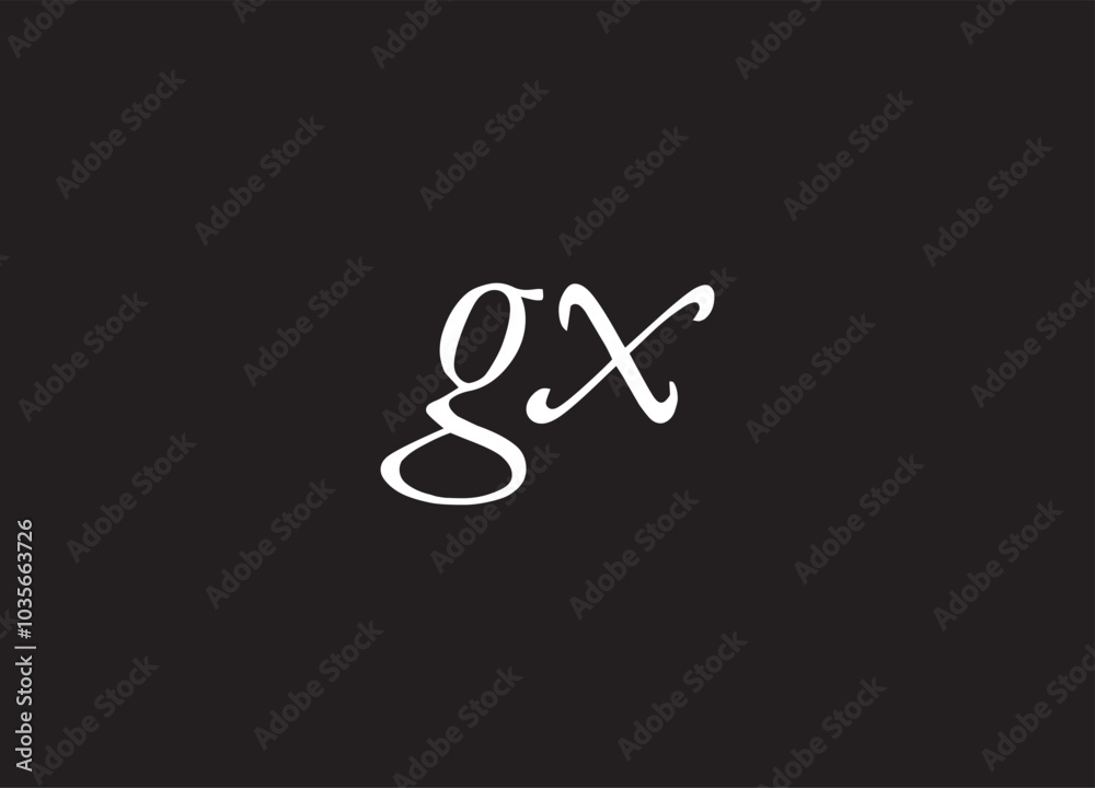 GX letter logo and initial logo design GX letter logo and initial logo design