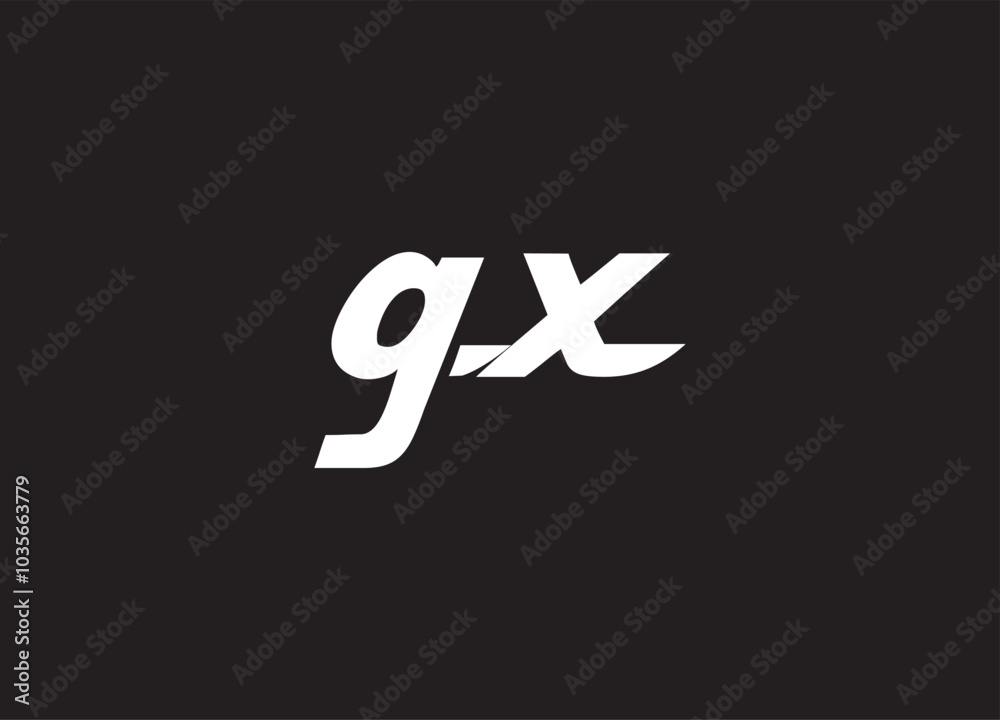 GX letter logo and initial logo design GX letter logo and initial logo design