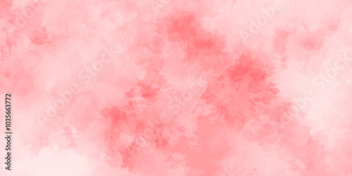 Abstract beautiful decorative and lovely soft pink, red grunge watercolor texture background design. watercolor smoke background texture. fantasy smooth light pink watercolor paper texture background.