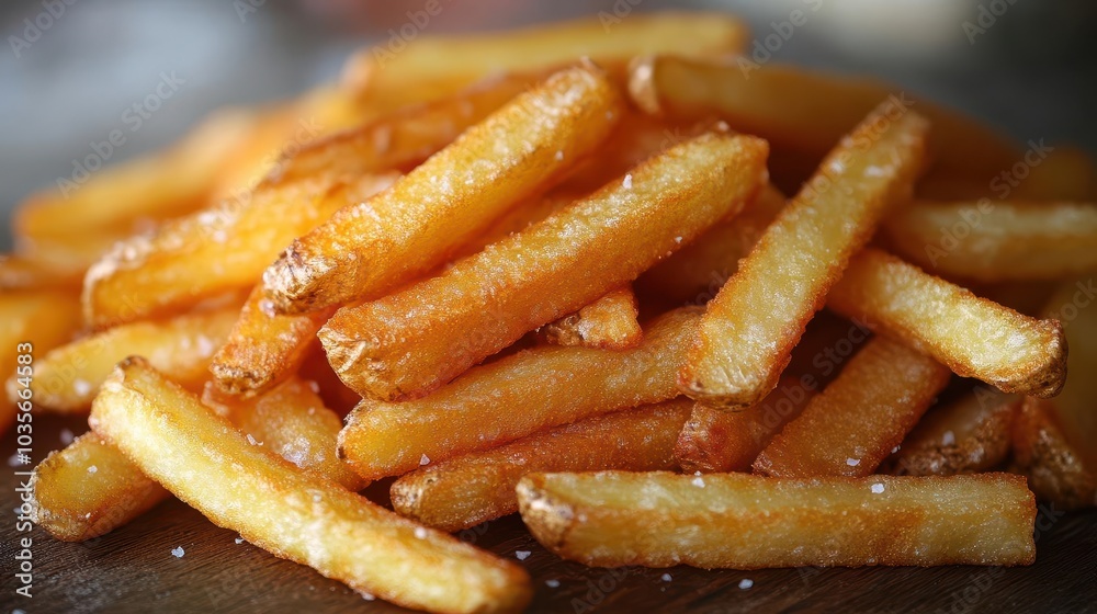 crispy french fries piled high against a pristine white background showcasing their golden color and inviting texture perfect for illustrating food concepts or fast food imagery crispy french fries piled high against a pristine white background showcasing their golden color and inviting texture perfect for illustrating food concepts or fast food imagery