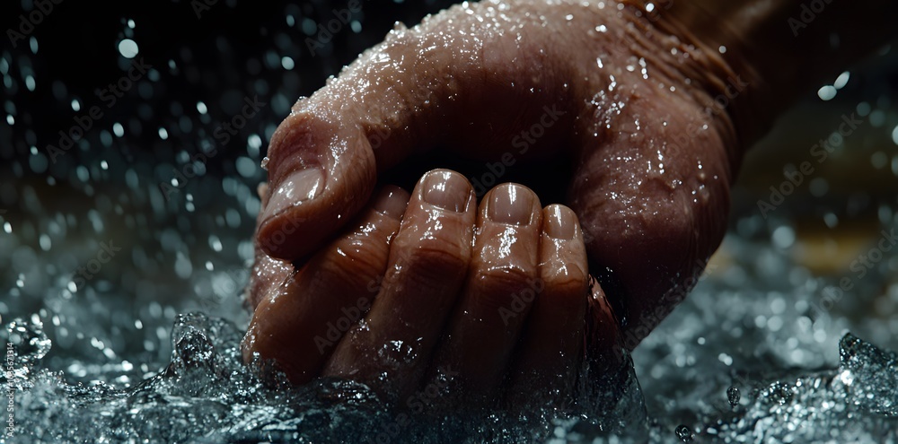 Fototapeta premium Hand in Water