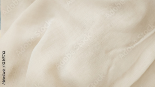 Cream, white, and beige fabric are perfect for creating elegant promotional backgrounds