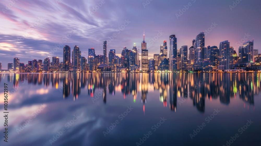 Fototapeta premium Toronto Skyline Reflection