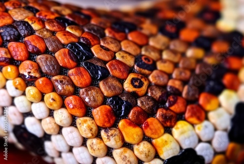 _. Snake Skin A macrorealistic photograph of snake skin, reveali photo