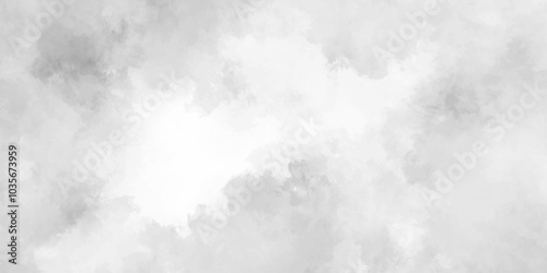 Abstract background with grunge white, gray smoke and cloud texture. gray smoke and fog design texture overlays. hand painted vector on watercolor texture. white cloud paper texture and watercolor.