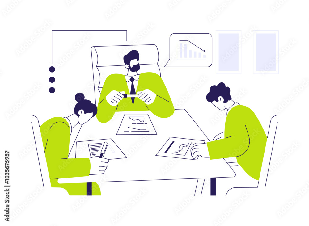 Crisis communications abstract concept vector illustration. Crisis communications abstract concept vector illustration.