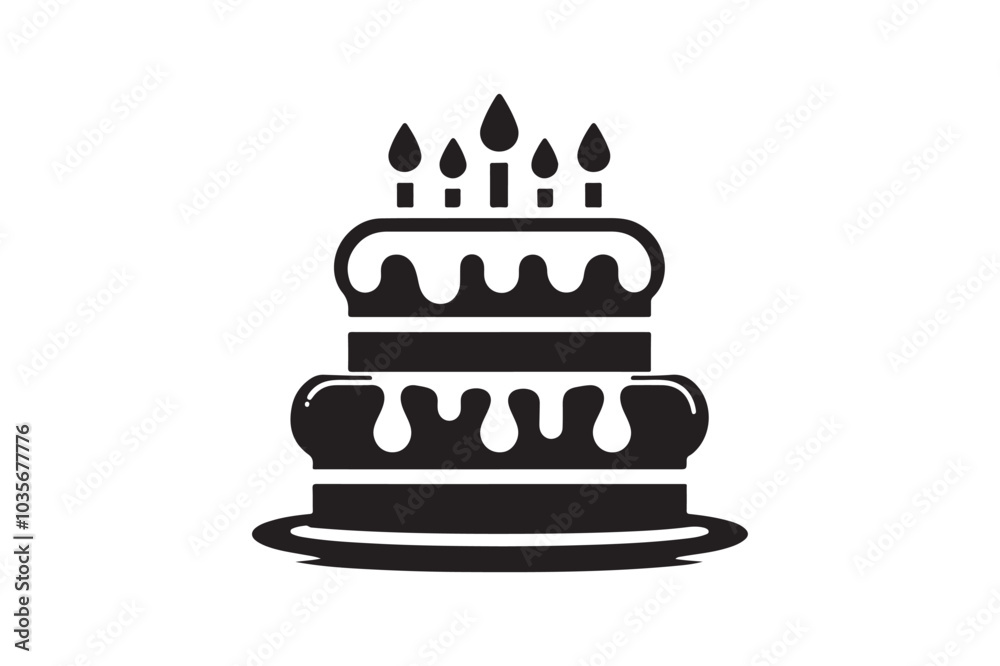 Birthday Cake silhouette vector 1.eps Birthday Cake silhouette vector 1.eps