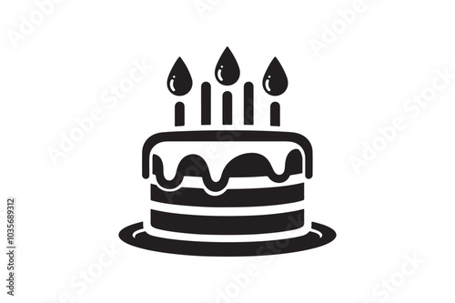 Birthday Cake silhouette vector 106.eps