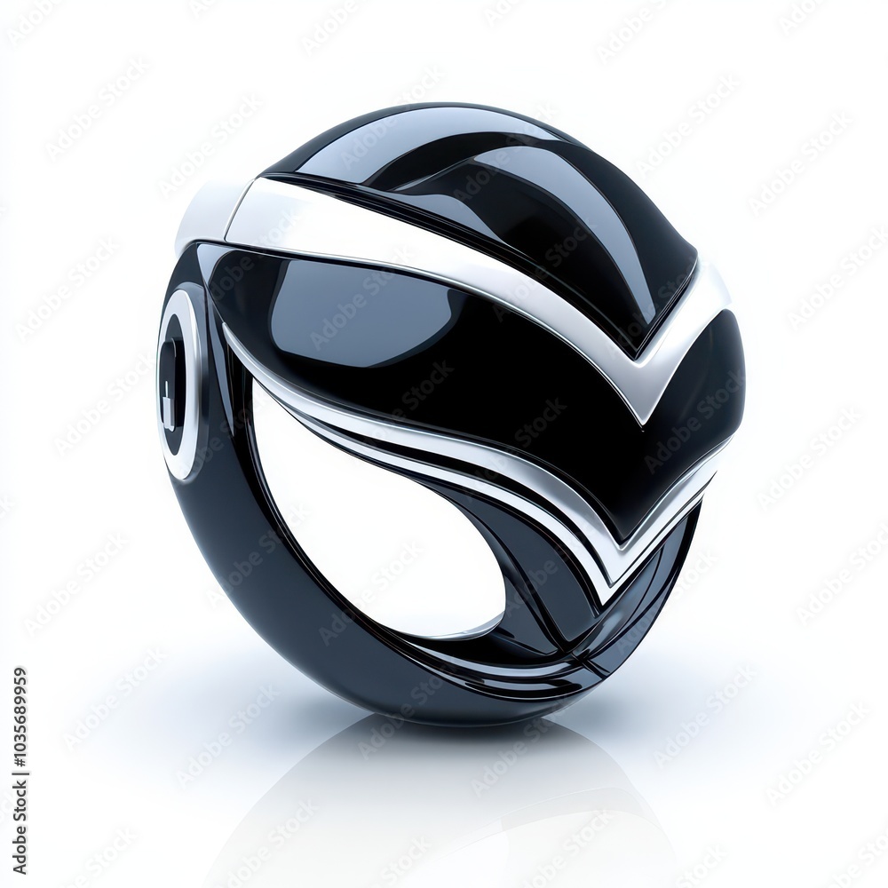 Fototapeta premium Abstract Black Sphere Design