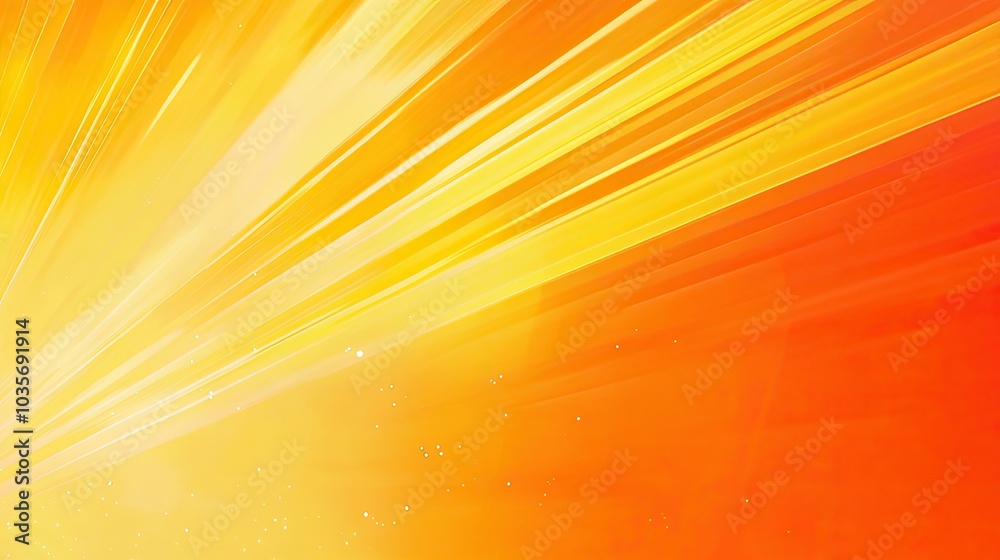 Obraz premium Dynamic Yellow and Orange Starburst Background .