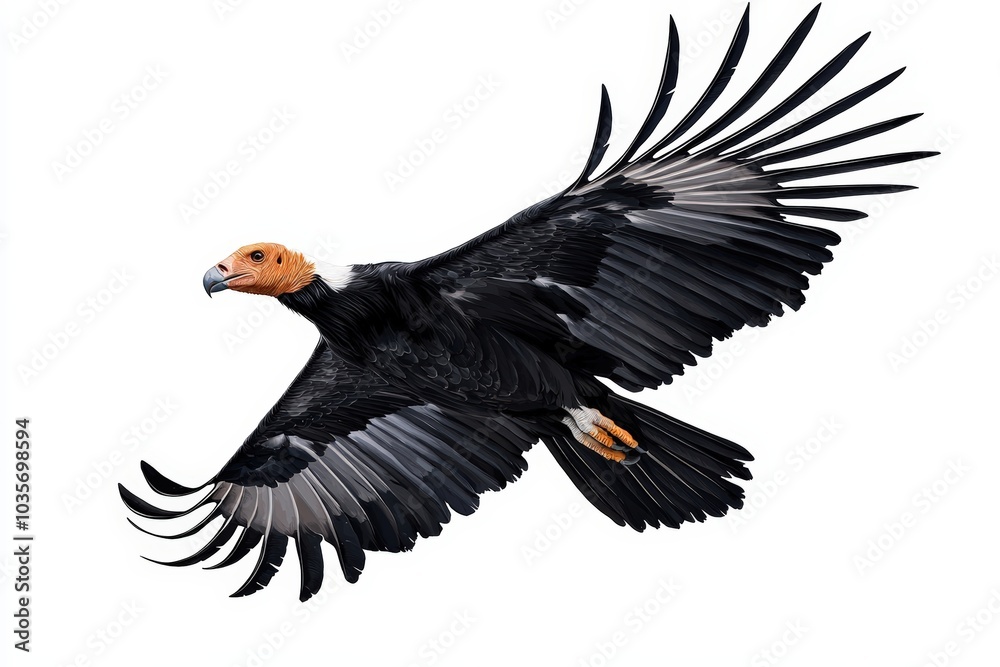 Obraz premium Condor soaring with outstretched wings