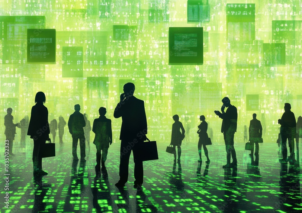 Fototapeta premium Digital City.