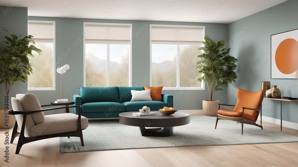 modern living room with sofa modern living room with sofa