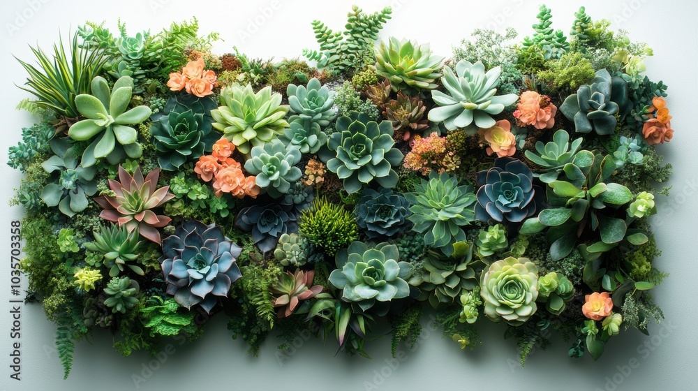 Fototapeta premium Succulent Wall Art.