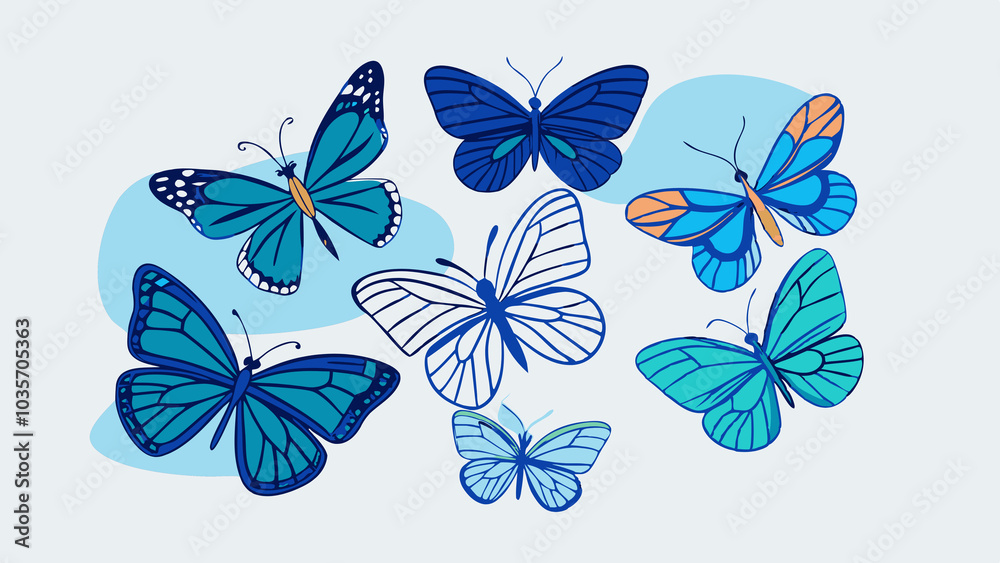 blue butterflies blue butterflies
