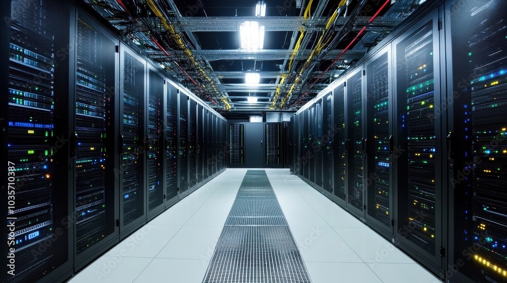Fototapeta premium Server Room Interior.