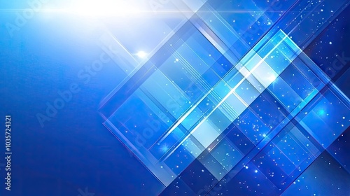 An abstract vector illustration with sharp blue diagonal lines, creating a modern, sleek background for presentations or web design.