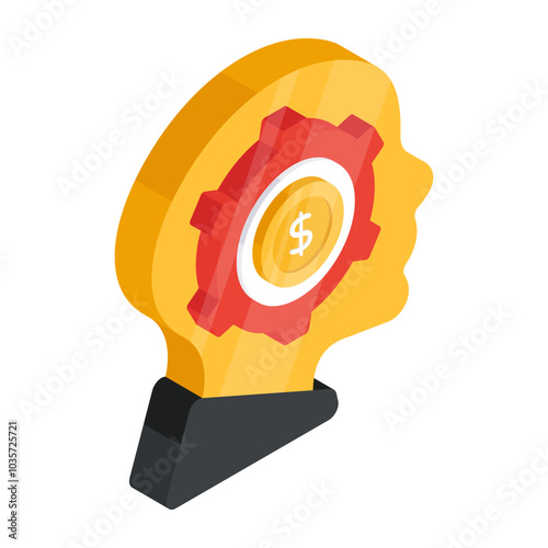 Trendy vector design of money management

