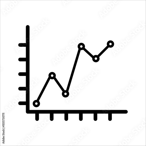 Graphs and charts web line icon. data elements, bars and pies, diagrams for business infographics. statistical and analytical data visualization. vector illustration