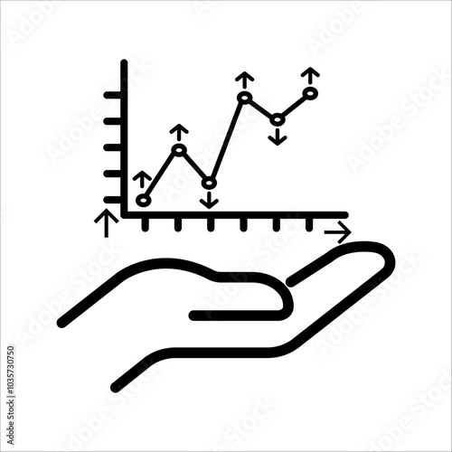 Graphs and charts web line icon. data elements, bars and pies, diagrams for business infographics. statistical and analytical data visualization. vector illustration