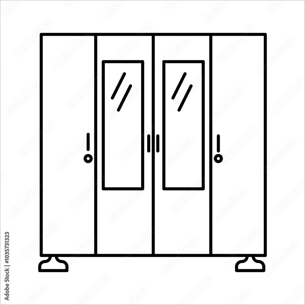 wardrobe room icon vector. wardrobe room motel sign. black illustration of isolated contour symbols wardrobe room icon vector. wardrobe room motel sign. black illustration of isolated contour symbols