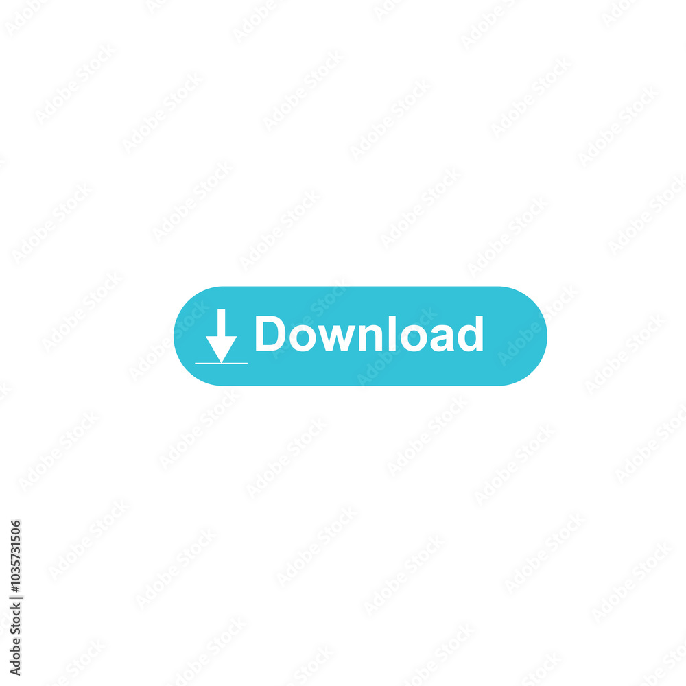 Download icon in blue colour on white background Download icon in blue colour on white background