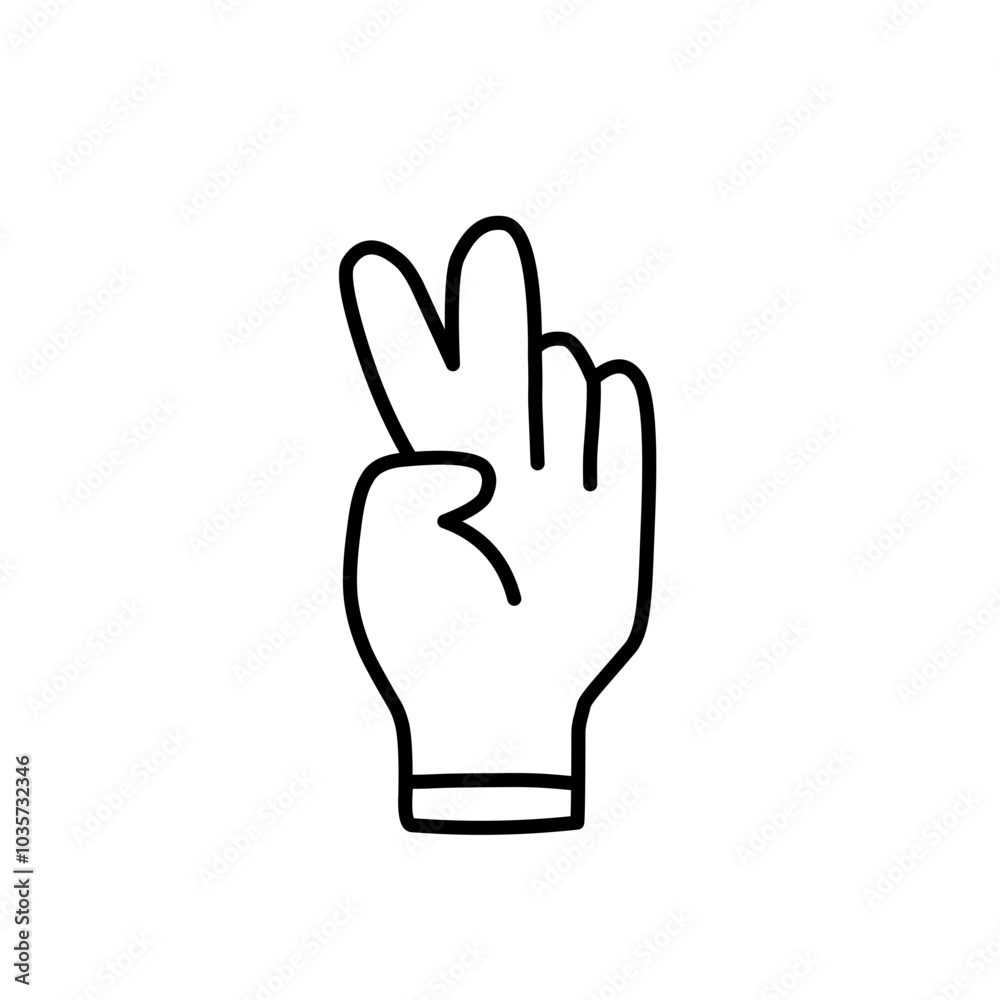 hand symbol line icon hand symbol line icon