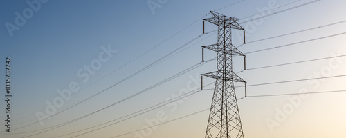 Electric Towers Against the Sky