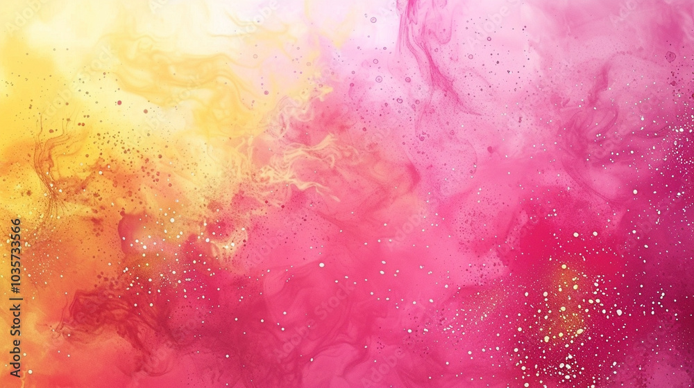 Fototapeta premium Smooth Pink and Yellow Gradient Background with Natural Transition