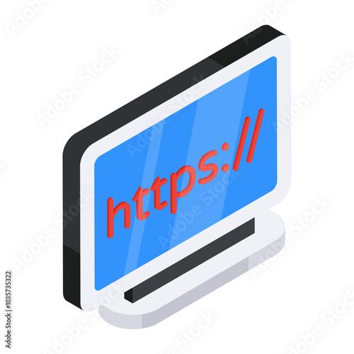 Perfect design icon of https 

