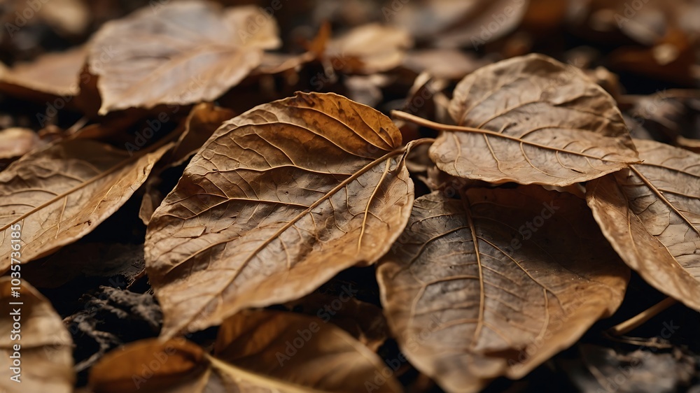 leaves in the background and a pile of leaves nearby leaves in the background and a pile of leaves nearby