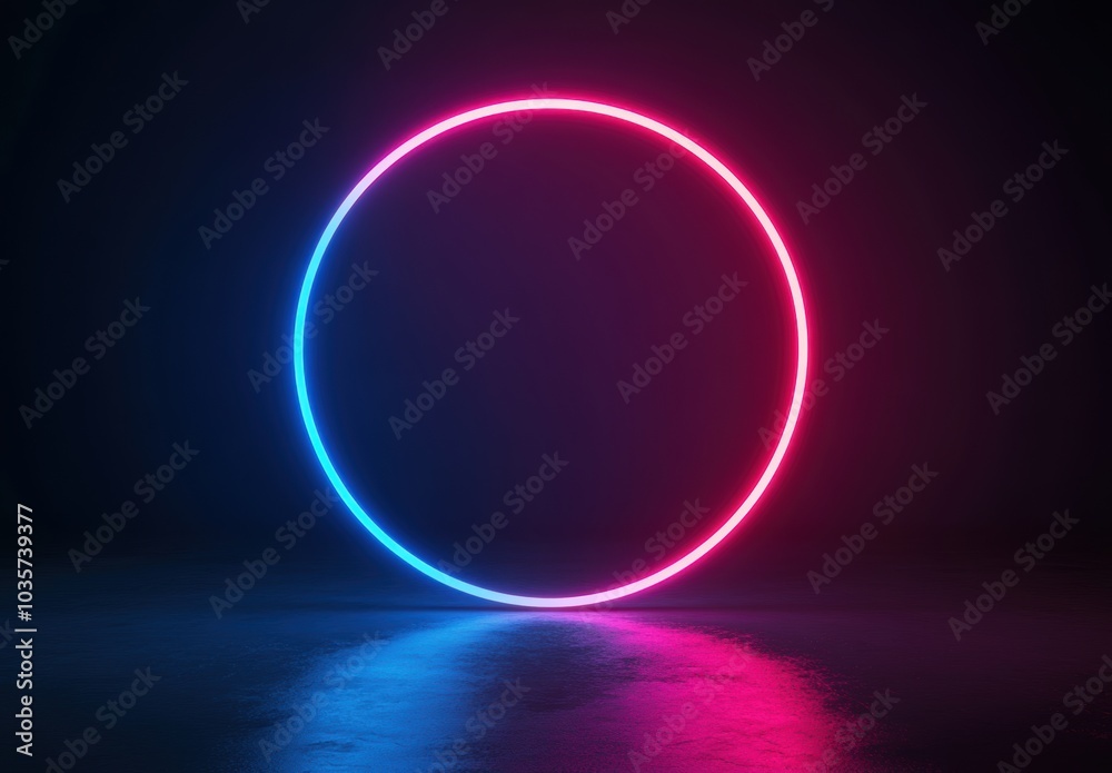 Neon Circle Glow. Neon Circle Glow.