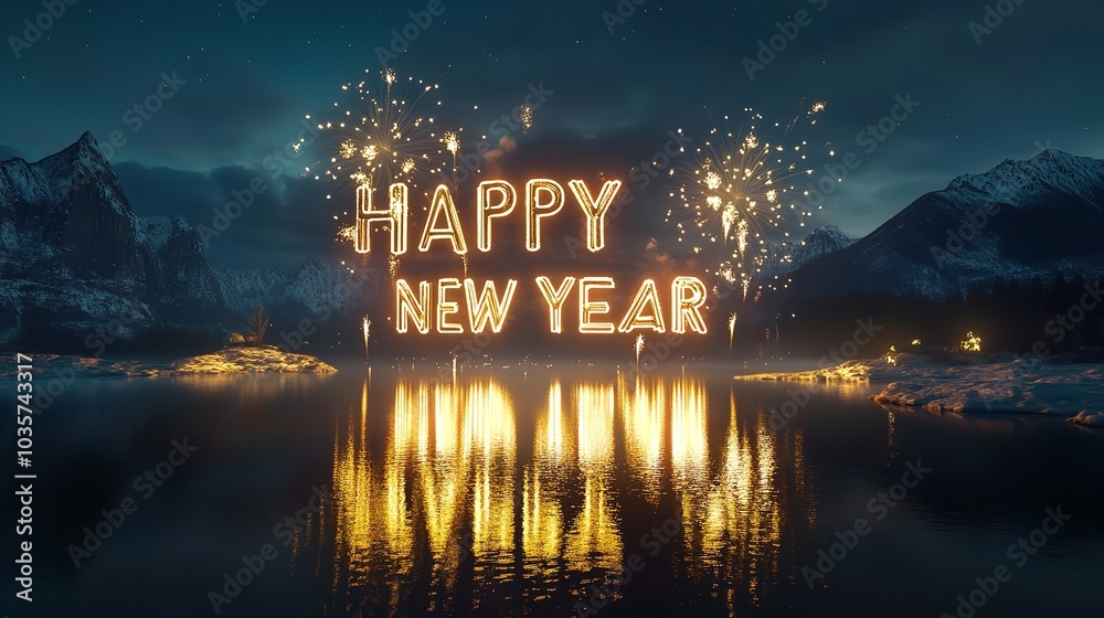 Fototapeta premium Happy New Year