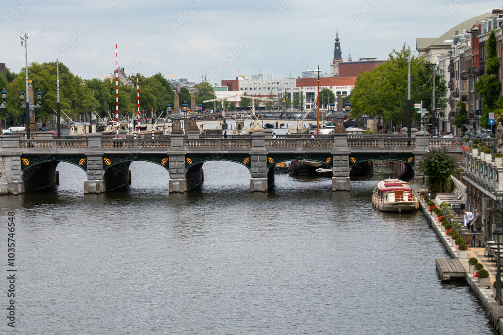 Fototapeta premium Bridge In Amsterdam