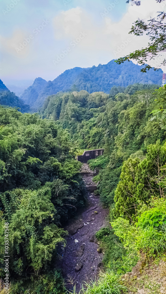 Forest and canyon in Kaliurang, Sleman, Special Region of Yogyakarta, Indonesia. Forest and canyon in Kaliurang, Sleman, Special Region of Yogyakarta, Indonesia.