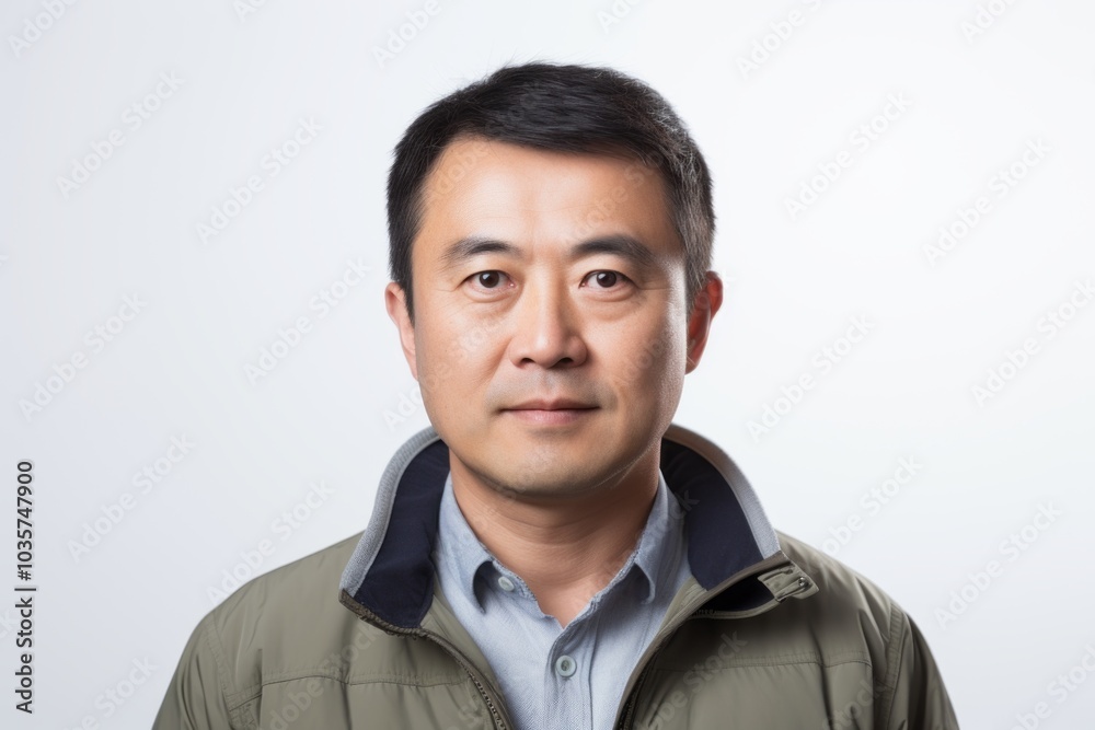 Portrait of asian man on white background with copy space. Portrait of asian man on white background with copy space.