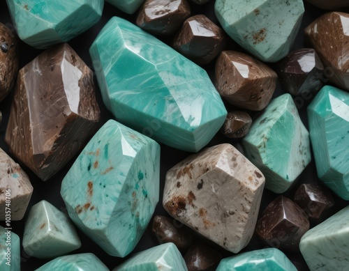 Discover the tranquil beauty of Amazonite! This stunning blue-green gemstone promotes harmony and communication, making it ideal for jewelry, decor, and captivating photography. Elevate your projects 