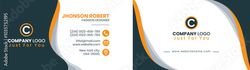 Design template for business cards that seem professional. 