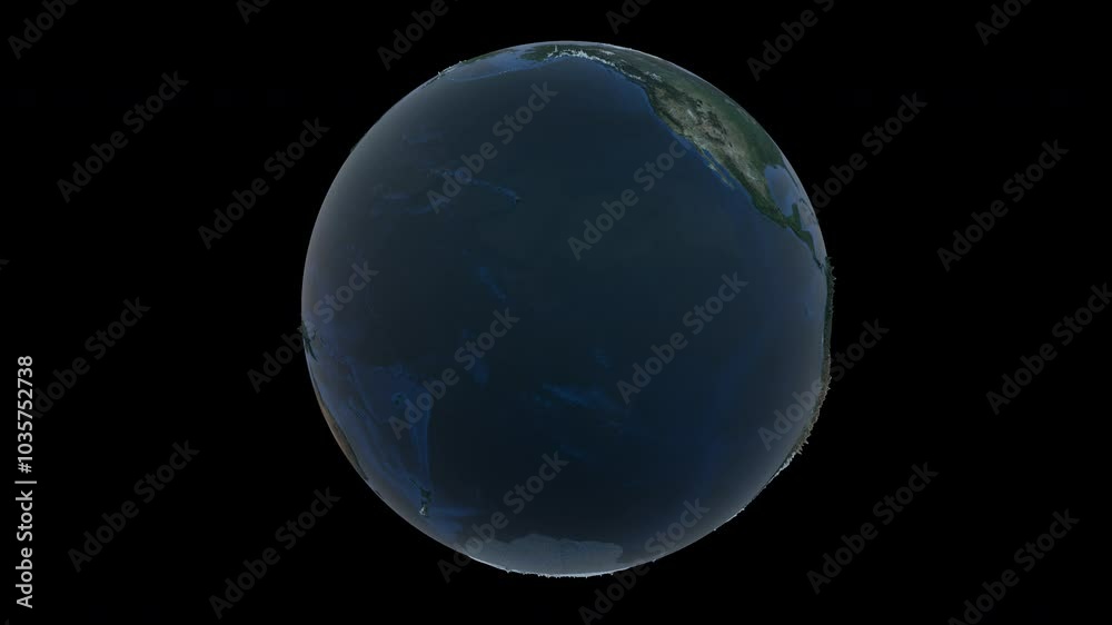 Globe Loop Animation With Alpha Channel. Globe Loop Animation With Alpha Channel.