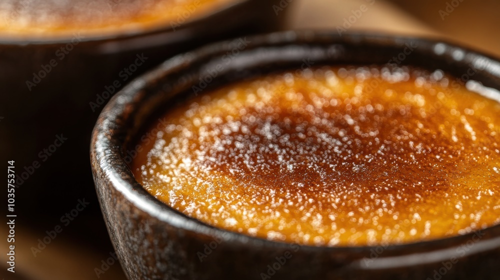 Creme Brulee Closeup.